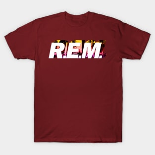 R.E.M.//Typography Style T-Shirt